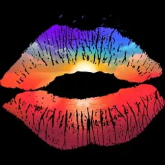 Women's Design By Humans Summer Kiss By clingcling Racerback Tank Top