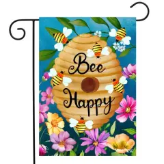 Briarwood Lane Spring Double Sided Garden Flag 12x18 For Outdoor Happy Beehive For Spring Garden Flag Flags For Outside