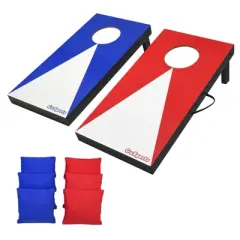 GoSports Portable Size Cornhole Board Game Set with 6 Bean Bags - Great for Indoor & Outdoor Play