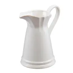8.5x6x9in Maisie Pitcher, White