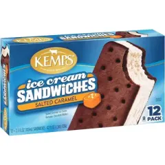 Kemps Salty Caramel Ice Cream Sandwich - 12pk