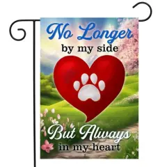 Briarwood Lane Everyday Garden Flag 18x12.5 For Outdoor Always in My Heart Pet Bereavement Garden Flag Flag Garden Flag Flags For Outside