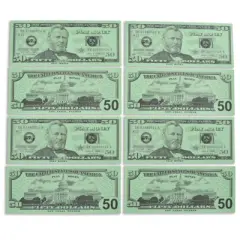 Learning Advantage Play Bills, $50 Bills, Set of 50