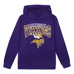 NFL Minnesota Vikings Toddler Boys' Poly Fleece Hooded Sweatshirt