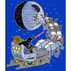 Men's Star Wars Christmas Darth Vader Santa's Sleigh Sweatshirt