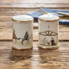 Split P Away In a Manger Salt & Pepper Set of 2