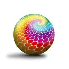 New-Bounce Bouncy Balls for Kids -  8.5" Colorful Dotted Swirl Playground Balls