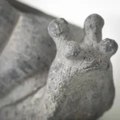 6"H Sullivans Charcoal Snail Planter, Gray