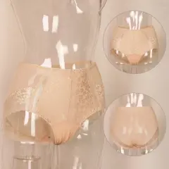 Agnes Orinda Women's Lace Trim High Rise Solid Brief Stretchy Underwear