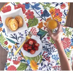 carol & frank Quinn Cotton Floral Napkin Set of 4 - Machine Washable