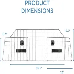 Jumbl Dog Barrier, Car & SUV Adjustable Pet Barrier, Universal Fit