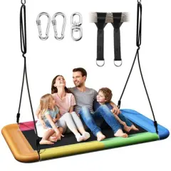 Mastgoal 60" Heavy-Duty Tree Swing with 700lbs Capacity - Waterproof Platform Swing for Kids & Adults, Indoor/Outdoor Multi-Use Play Equipment