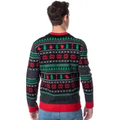 SpongeBob SquarePants Men's Patrick Christmas Tree Ugly Sweater Knit Pullover