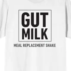 Only Murders In The Building Gut Milk Logo Crew Neck Short Sleeve Women's White T-shirt