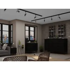 Rockefeller 10 Drawer Dresser, 3 Drawer Dresser and 2 Drawer Nightstand Set - Manhattan Comfort