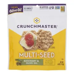 Crunchmaster Multi-Seed Rosemary & Olive Oil Crackers - Case of 12/4 oz