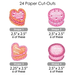 Big Dot of Happiness Hot Girl Bday - Paper Straw Decor - Vintage Cake Birthday Party Striped Decorative Straws - Set of 24