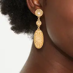 Casted Triple Drop Earrings - Universal Thread&trade; Gold