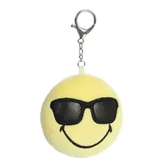 Aurora Mini Shades Clip-On SMILEYWORLD Vibrant Stuffed Animal Yellow 3.5"