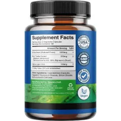 Glutathione Capsules, Natural Skin Whitening Anti-Aging Benefits Reduced L-Glutathione Pills for Men & Women, Pure Antioxidant, Nature's Craft