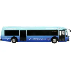 Proterra ZX5 Battery-Electric Transit Bus #65 "Chicago" (Illinois) Blue 1/87 (HO) Diecast Model by Iconic Replicas