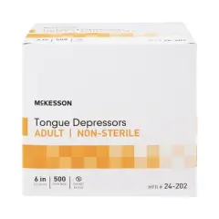 McKesson Tongue Depressor, Adult, 6 in, 500 Count, 10 Packs, 5000 Total