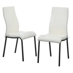 Set of 2 Nora Contemporary Dining Chairs - Buylateral