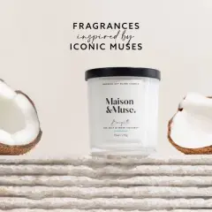 Maison&Muse Scented Candle - Sea Salt & Fresh Coconut (Brigitte) - 9.5oz