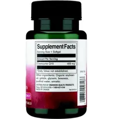 Swanson Dietary Supplements Maximum Potency Coq10 400 mg Softgel 30ct