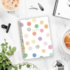 Blue Sky Brook Gossen Planner Notes Clear PET 5.875"x8.625" Weekly/Monthly Wirebound (12 Month) Rainbow Confetti Undated