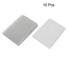 Unique Bargains Office Clear Plastic Horizontal Business ID Badge Card Holder 10pcs