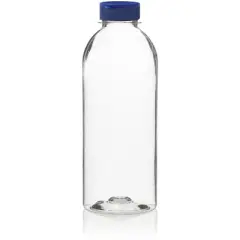 Clear Plastic Bottles 20oz PET Bottle with Flip-top Caps Made in USA - Pack of 50