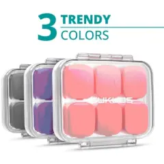 Sukuos Daily Use Pill Organizer, 1 Pack, Large Capacity Travel Box, Easy Open Compartments, Medicine & Vitamin Dispenser