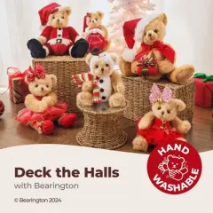 Bearington Jenny Jingles Christmas Ballerina Plush, 10 Inch Christmas Stuffed Animals for Kids, Ideal Christmas Teddy Bear Gift