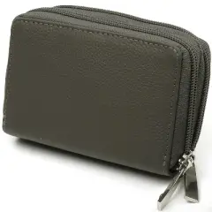 Alpine Swiss Womens Accordion Organizer Wallet Leather Credit Card Case ID