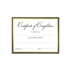 Great Papers Completion Certificates 8.5" x 11" White/Black/Gold 15/Pack (2020150)