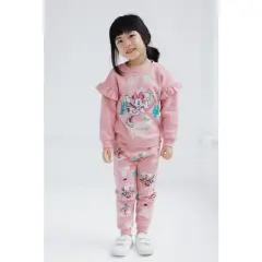 Disney Princess Christmas Fleece Sweatshirt Pants Outfit Set Newborn to Infant