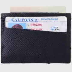 Alpine Swiss Double Diamond RFID Thin Card Holder Wallet