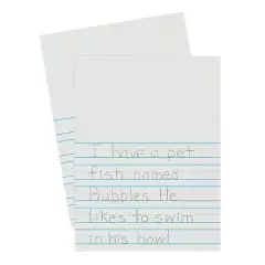 Pacon&reg; Newsprint Handwriting Paper, Picture Story, 7/8" x 7/16" x 7/16" Ruled Short, 9" x 12", 500 Sheets