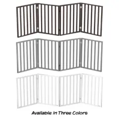 Pet Adobe Freestanding 4 Panel Folding Pet Gate