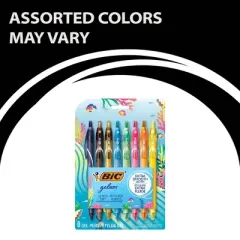 BiC Gelocity 8pk Quick Dry Gel Pen Multicolored Ink Ocean Theme: 0.7mm Point, Art & Stationery, Office Supplies