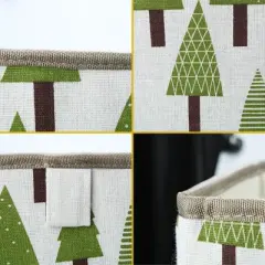 PiccoCasa Closet Decorative Cube Fabric Basket Storage Bins