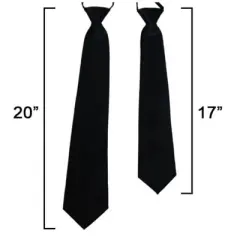 Men's Solid Color Zipper Neckties