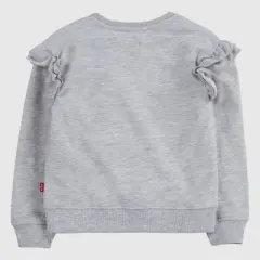 Levi's&reg; Toddler Girls' Ruffle Crewneck Sweatshirt - Heather Gray