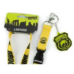 Just Funky Brooklyn Nine Nine Official Lanyard For Keys & ID Badges | Bonus Charm Included