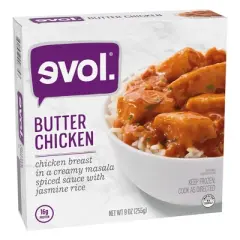 Evol Frozen Butter Chicken Bowl - 9oz