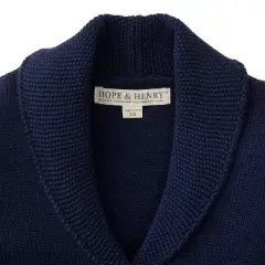 Hope & Henry Girls' Tunic Cardigan with Shawl Collar, Kids