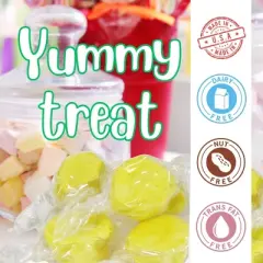 Gourmet Yellow Pineapple Soft Taffy Candy Chews by It's Delish, 18 Oz Jumbo container