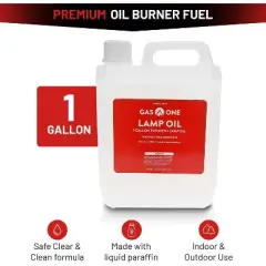 GasOne 2 Pack 1 Gallon Liquid Paraffin Lamp Oil &ndash; Multifunctional Lamp Oil Smokeless Odorless Indoor for Lamps, Lanterns, Tiki Torch &ndash; Safe Packaging