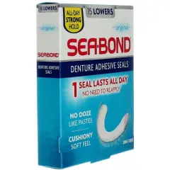 Sea-Bond Denture Adhesive Seals, Original Lowers, 15 Count